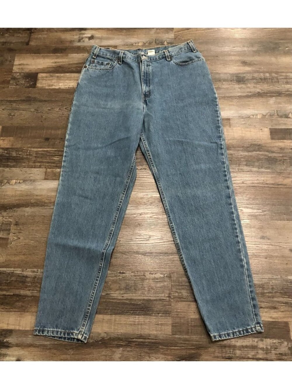 Vintage Levi's 550 Womens 18L Relaxed Fit Tapered Leg Blue Jeans Made USA